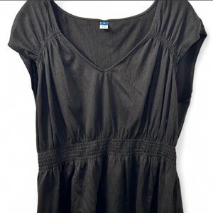 Old Navy Women’s Black Peplum V-neck Top